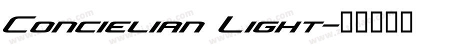 Concielian Light字体转换